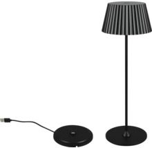 Veioză LED Suarez 2W 200 lumeni, pentru exterior IP44, încărcare USB, antracit