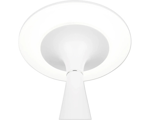 Lampă de masă LED albă cu abajur rotund