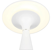 Lampă de masă LED albă cu abajur rotund