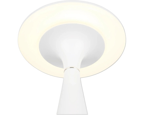 Lampă de masă LED albă cu abajur rotund