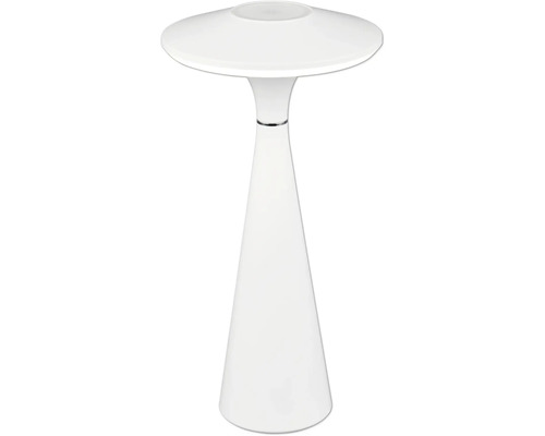 Lampă de masă albă cu abajur