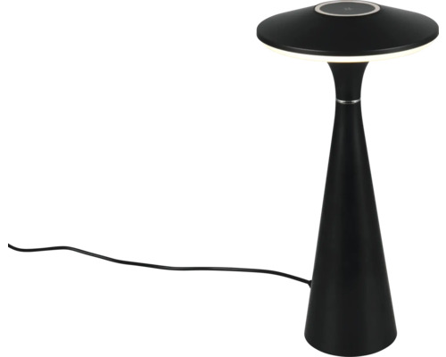 Lampă de masă neagră cu cablu