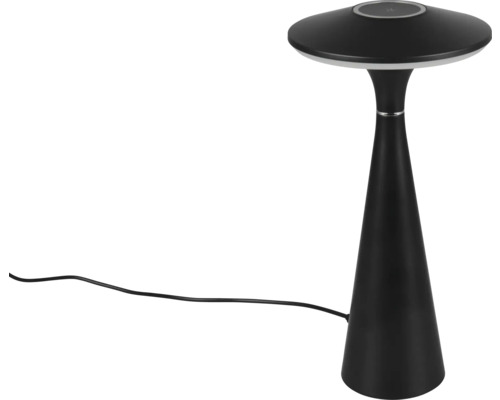 Lampă de masă LED negru cu funcție tactilă