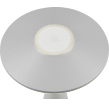 Veioză LED Torrez 2W 200 lumeni, lumină reglabilă, pentru exterior IP44, încărcare USB, gri