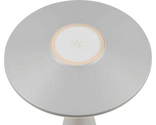 Lampă de masă cu formă rotundă și sursă de lumină LED integrată