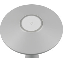 Veioză LED Torrez 2W 200 lumeni, lumină reglabilă, pentru exterior IP44, încărcare USB, gri