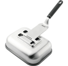Presă pentru burger cu spatulă din oțel inoxidabil