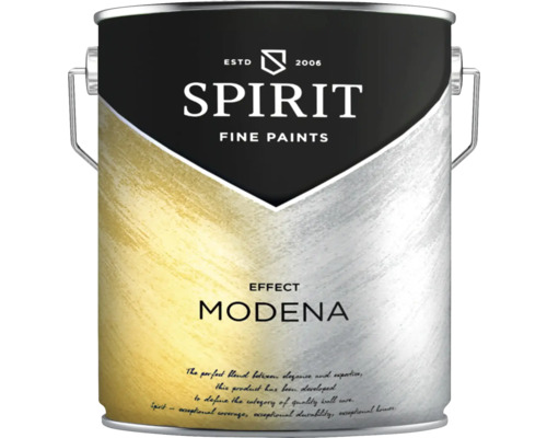 Vopsea decorativă pentru interior Spirit Modena argintiu 2,5 l Recipient cu vopsea Spirit Fine Paints Effect Modena