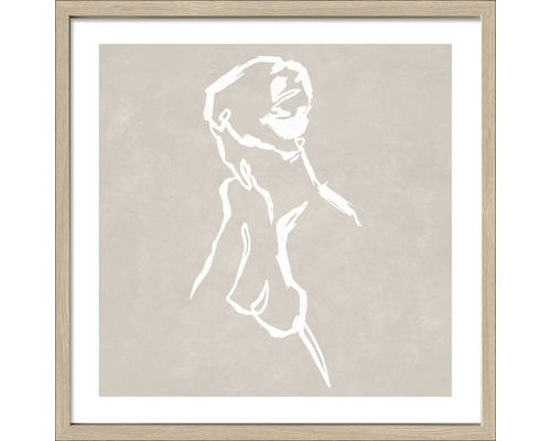 Tablou înrămat Line Drawing Act I 53x53 cm