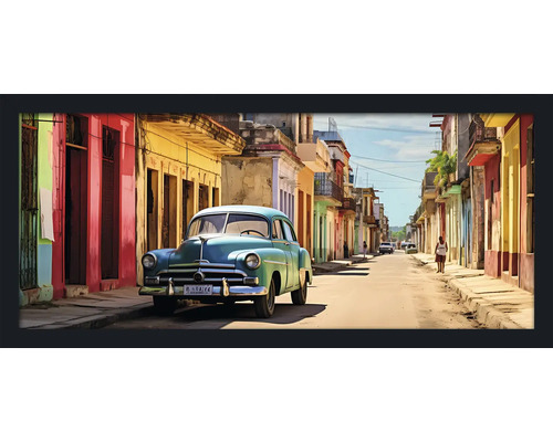Tablou înrămat Vintage Car On The Street IV 130x60 cm