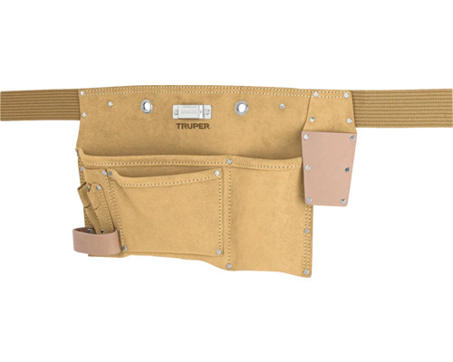 Centură de pantaloni din piele cu suport scule și unelte Truper, 9 buzunare Geantă de scule din piele cu mai multe compartimente și curea