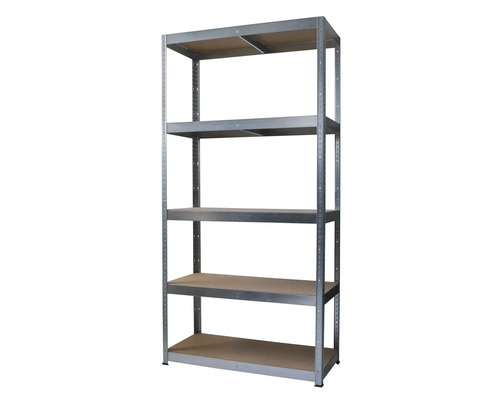 Raft metalic cu cinci polițe pentru depozitare și organizare