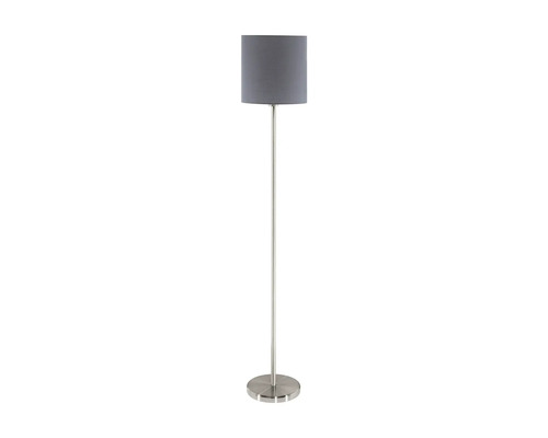 Lampă de podea cu abajur și bază metalică