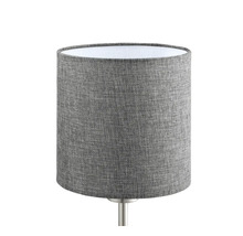 Abajur gri din material textil