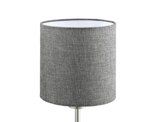 Abajur gri din material textil