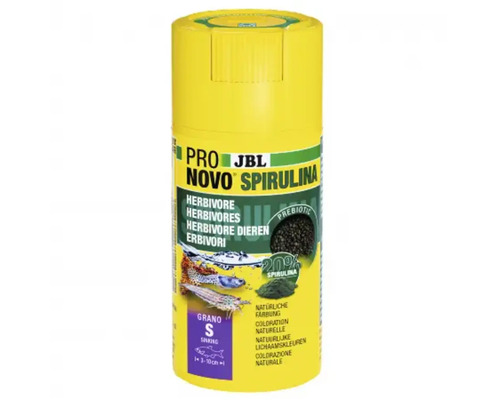 Hrană pești acvariu JBL ProNovo SPIRULINA GRANO S 100 ml CLICK JBL Novo Spirulina Hranule pentru pești erbivori