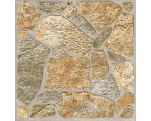 Gresie exterior / interior porțelanată glazurată Toledo maro 33,3x33,3 cm