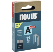 Capse Novus 53/12 tip A galvanizate, pachet de 800 bucăți