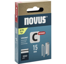 Capse Novus tip 4/15 galvanizate, 1000 bucăți, 15 mm