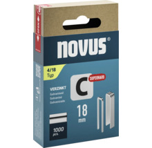 Capse Novus tip C 4/18 zincate, pachet de 1000 bucăți