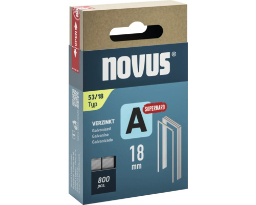 Capse Novus tip 53/18, zincate, 800 bucăți