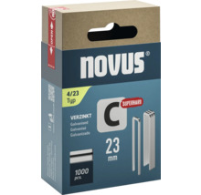 Capse Novus tip 4/23, zincate, 23 milimetri, pachet de 1000 bucăți