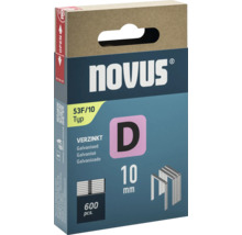 Capse Novus tip D 10 milimetri zincate, pachet de 600 bucăți