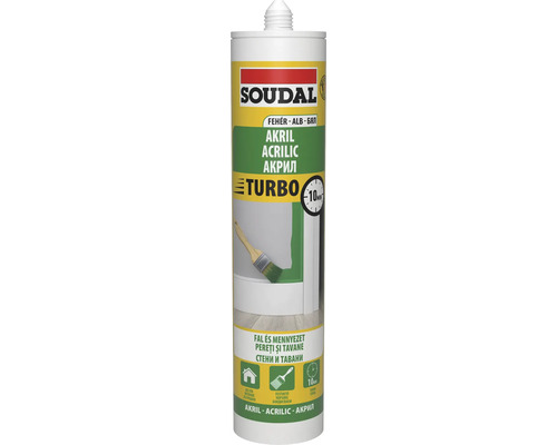 Mastic acrilic SOUDAL Turbo alb 280 ml