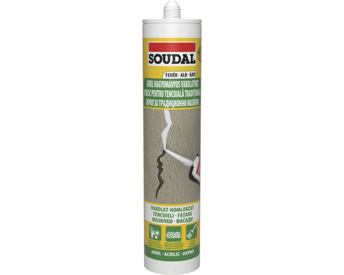 Mastic acrilic structurat SOUDAL alb 280 ml Mastic acrilic structurat SOUDAL alb 280 ml