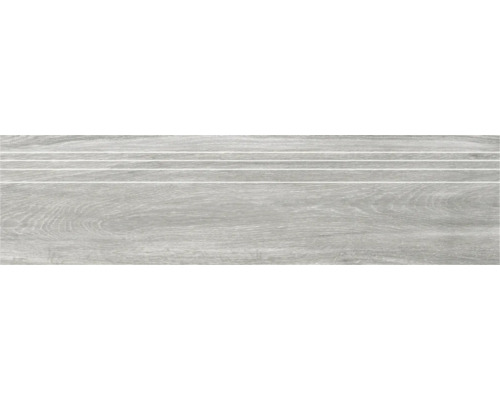 Treaptă gresie rectificată MIRAVA BERGEN Grey 29,5x120 cm