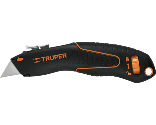 Cutter profesional de siguranță Truper, lamă retractabilă 18cm