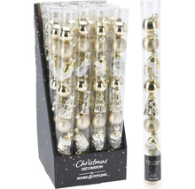 Pachet de globuri de Crăciun din sticlă cu motive