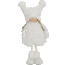 Păpușă decorativă din material textil cu căciulă