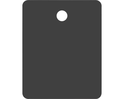 Etichetă dreptunghiulară gri cu gaură