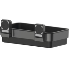 Cutie de scule neagră cu atașament pentru cutie de scule