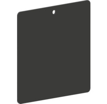 Placă neagră cu orificiu pentru fixare