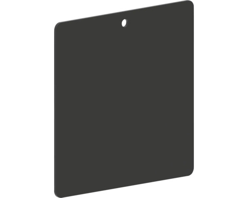 Placă neagră cu orificiu pentru fixare