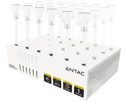 Mai multe lămpi solare cu LED pentru grădină într-o cutie