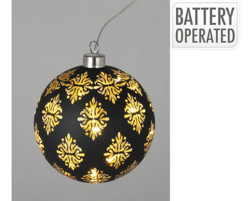 Glob decorativ cu model floral și funcționare pe baterii