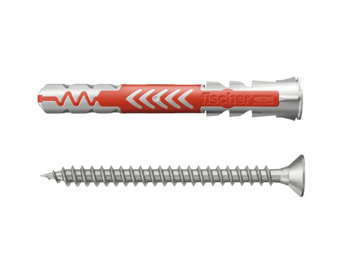Dibluri plastic cu șurub Fischer DuoPower 6x50 mm, pachet 8 bucăți