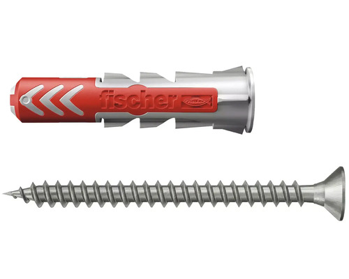 Dibluri plastic cu șurub Fischer DuoPower 5x25 mm, pachet 8 bucăți