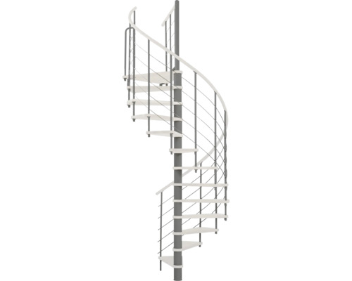 Scară spirală interior Pertura Skaia Ø 160 cm argintiu alb 356 cm