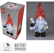 Figurină decorativă LED pitic cu baterii în cutie