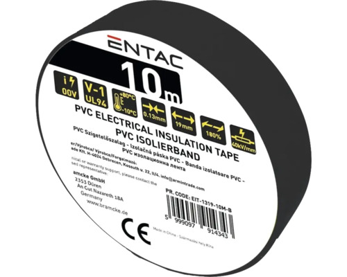 Rola de bandă izolatoare din PVC cu o lungime de 10 metri