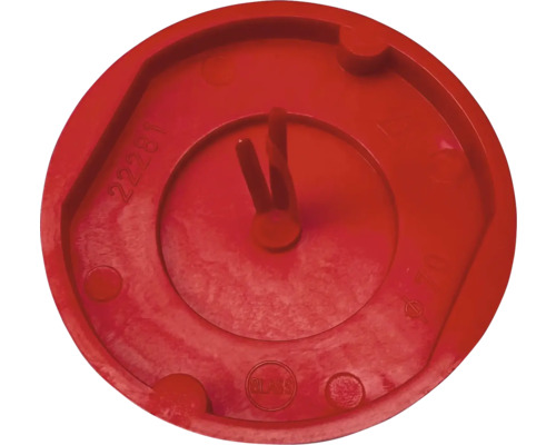 Doză zidărie Blass Elektro Ø60 mm roșu, cu capac de semnalizare