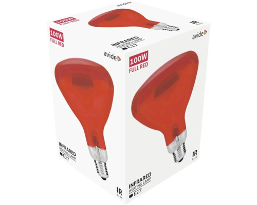Ambalaj pentru un bec roșu cu infraroșu de 100 wați cu filet E27