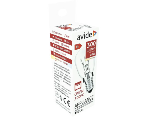 Bec pentru cuptor Avide, 40 wați, soclu E14