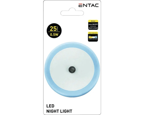 Lumină de veghe cu LED Entac cu 25 lumeni și senzor crepuscular