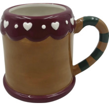 Cană ceramică cu model de inimă