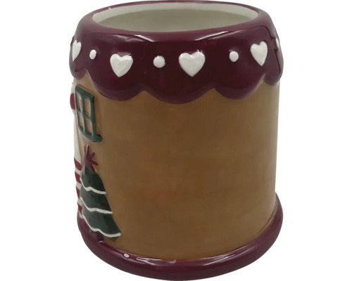 Recipient decorativ cu design de turtă dulce de Crăciun